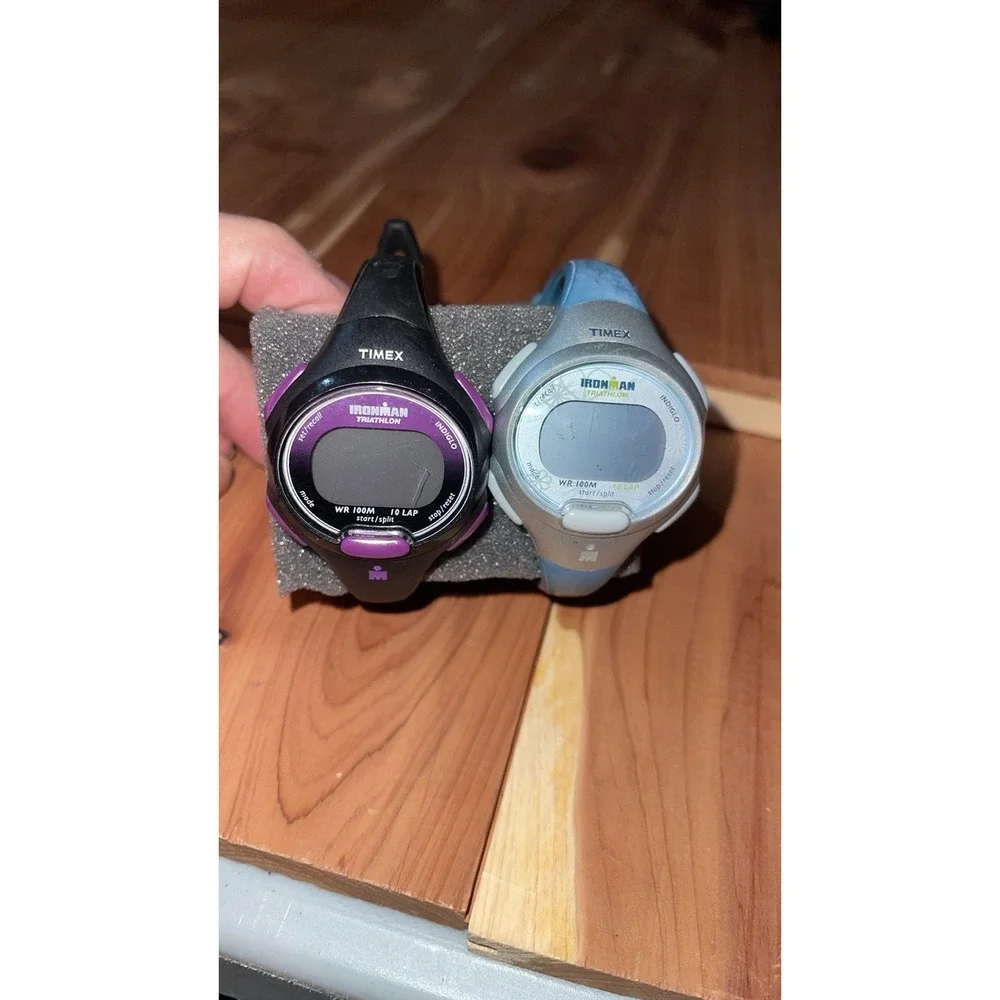 Two Ironman Watches, Blue, Purple, Running, Walking, Fitness Watch